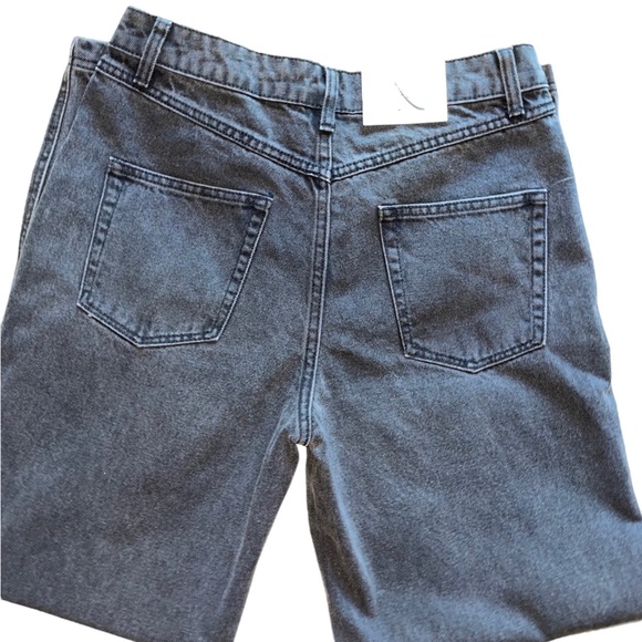 NWT Future Collective Asymmetrical Tapered Leg Jean in Faded Black - Picture 10 of 12